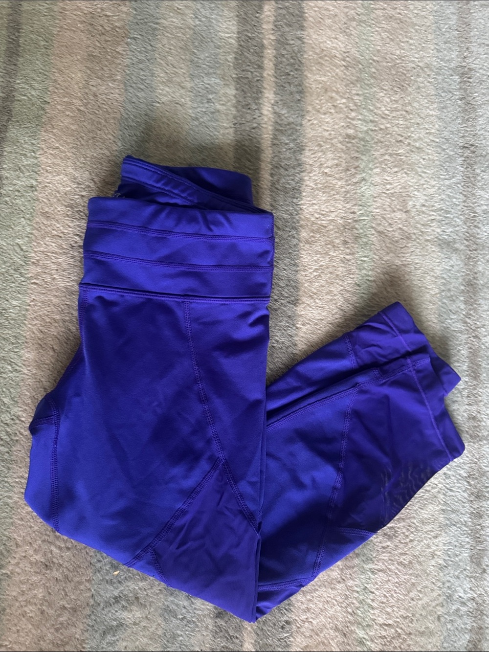 Athleta Women's High-Waist Purple Active Leggings - Cropped